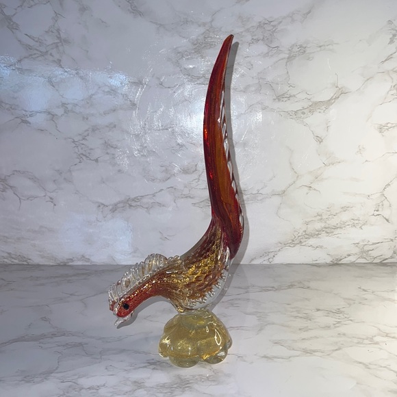 Murano Glass Pheasant Rooster